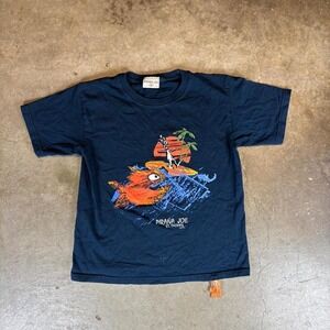 Vintage Piranha Joe navy t-shirt Women's Size XS